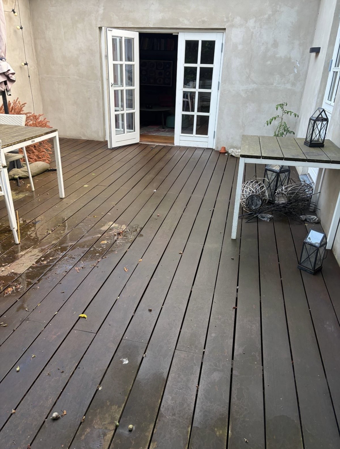 Før — Renovering af køkkenbord og Cumaru terrasse i Rødovre — billede 3