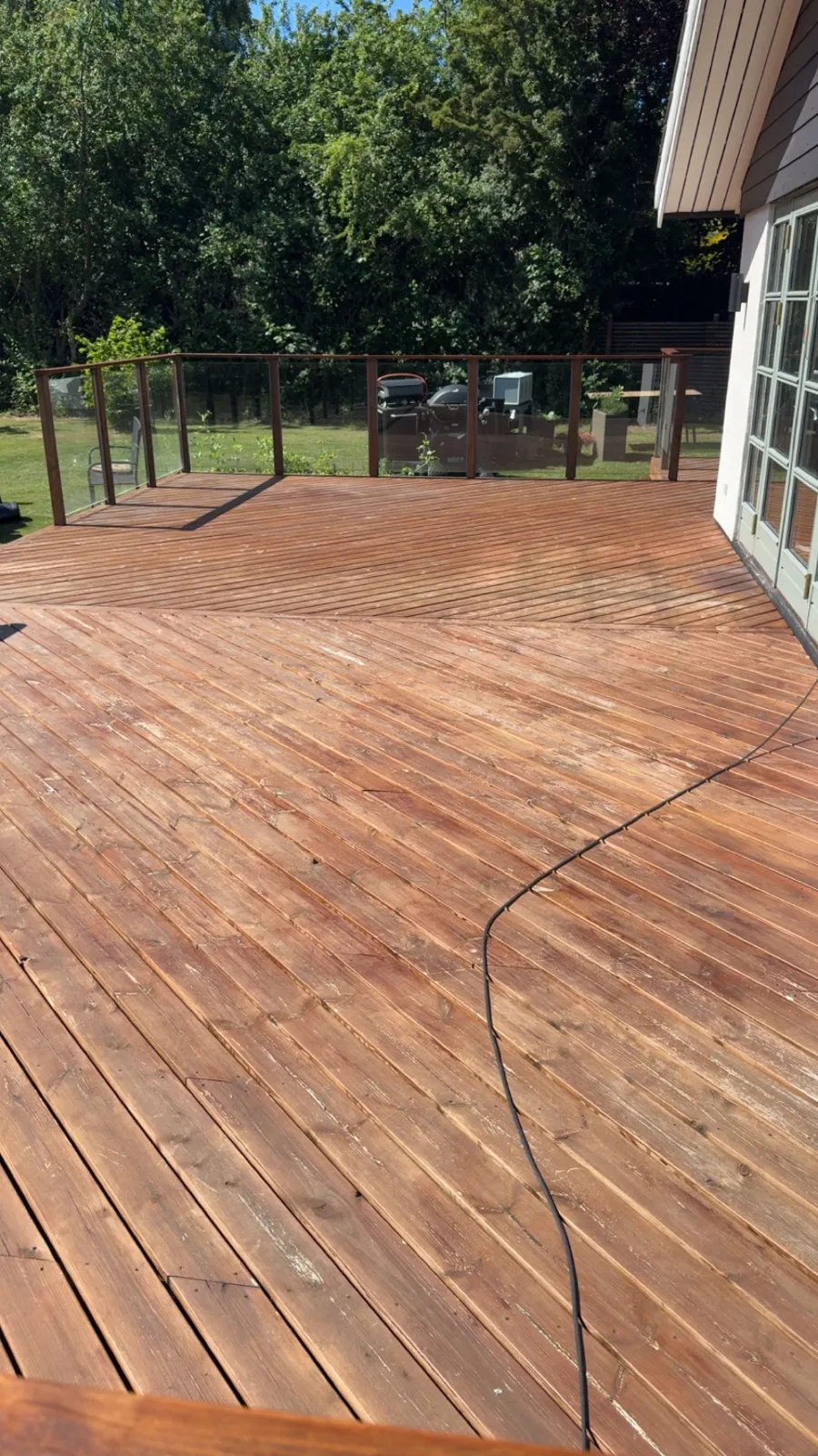 Før — Terrasse afslibning i Gilleleje